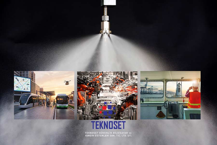 Watermist Yangın Söndürme Sistemleri Kullanım Alanları - Teknoset Güvenlik Yangın