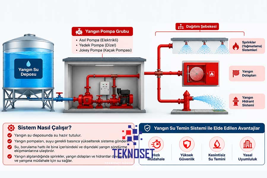 Yangın Su Temini Şablonu - Teknoset Güvenlik Yangın