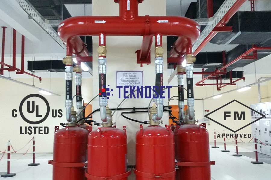 FM200 Gazlı Söndürme Sistemleri – UL ve FM Belgeli Güvenli Çözümler - Teknoset Güvenlik Yangın